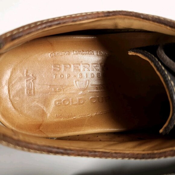 SPERRY GOLD CUP Top-Sider Lamb Skin Leather Oxford Shoes 7 M main image 8
